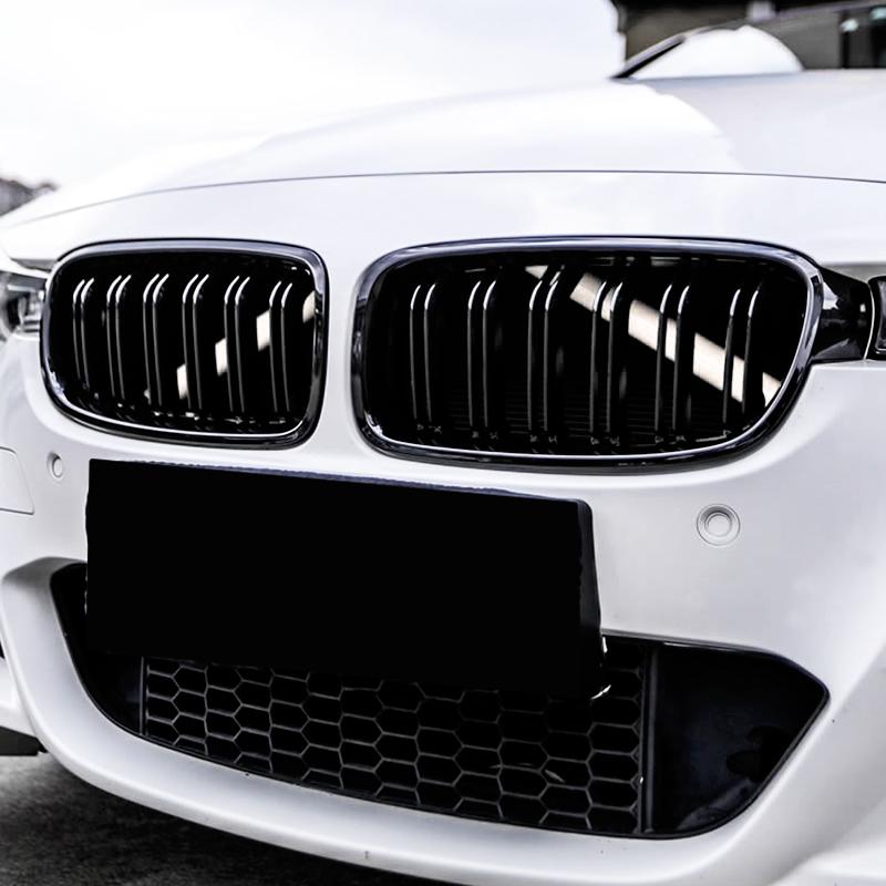 Car Front Grille V Brace Wrap Trim Strips Frame Sticker For BMW F32 F33 F34 F36 F40 F44 G29 M Sport Styling Exterior Accessories