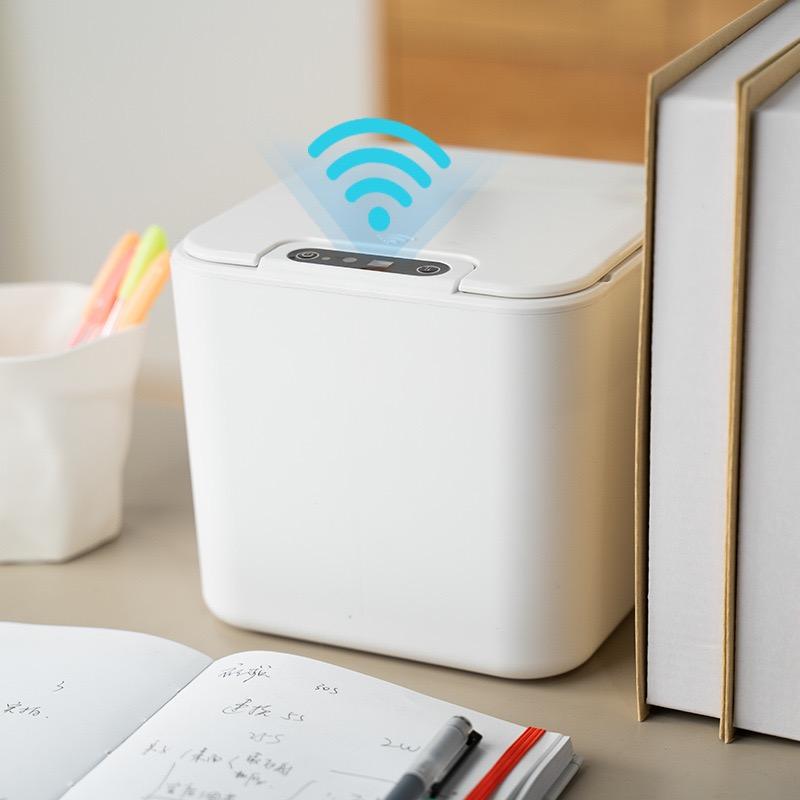 5L Square Intelligent Induction Desktop Car Mounted Small Smart Trash Can