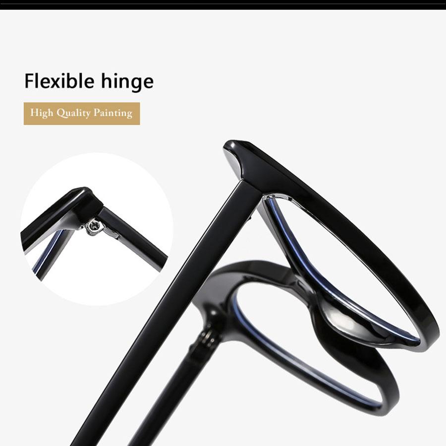 Dreieckiges Cat-Eye-Brillengestell mit großem Rahmen