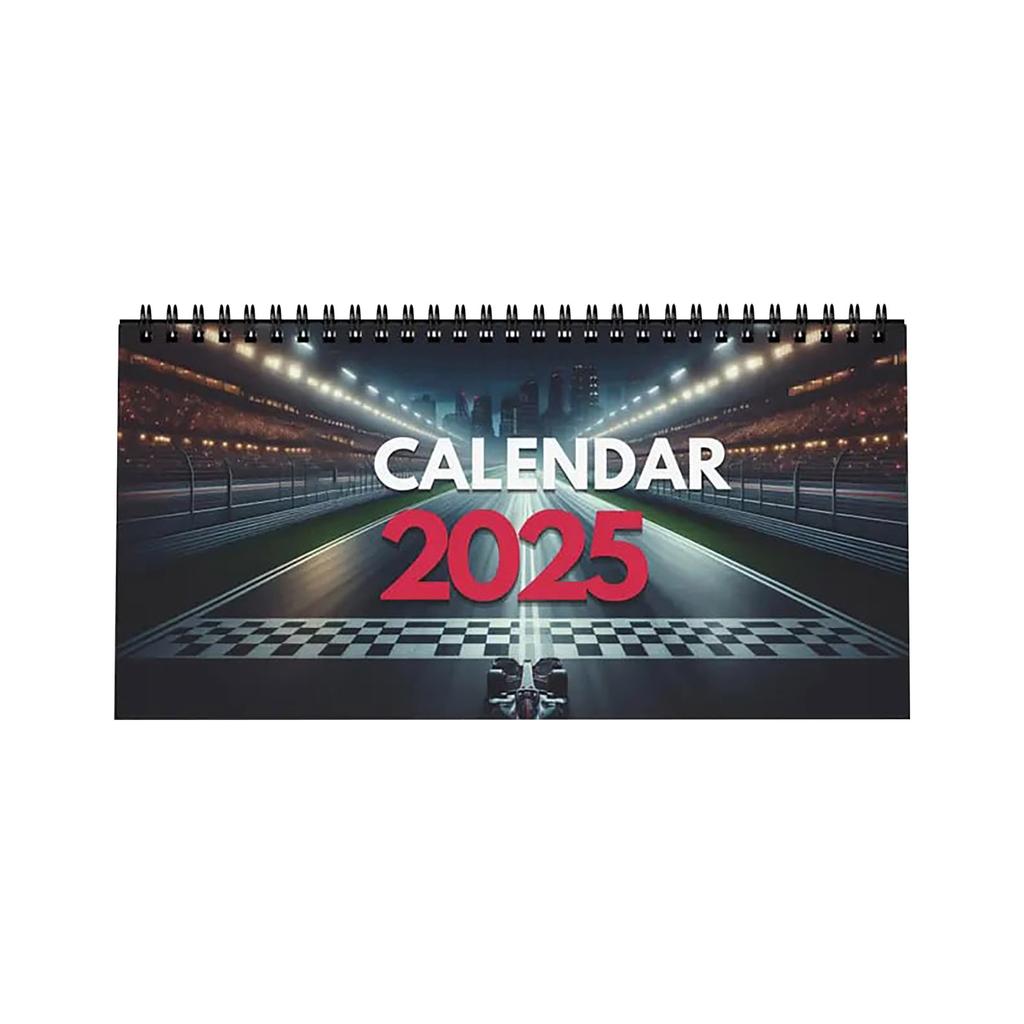 Racing Paper Calendar Desktop Station Calendar, Home Decoration, Itinerary Arrangement