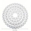 Dreamcat Craft 4pcs Circle Border Metal Stencil Mold Cutting Dies Decoration Scrapbook Die Cuts Album Paper Embossing DIY Card