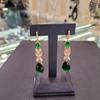 ARTRIA Green Waterdrop Cubic Earrings APSERCG0001GRF