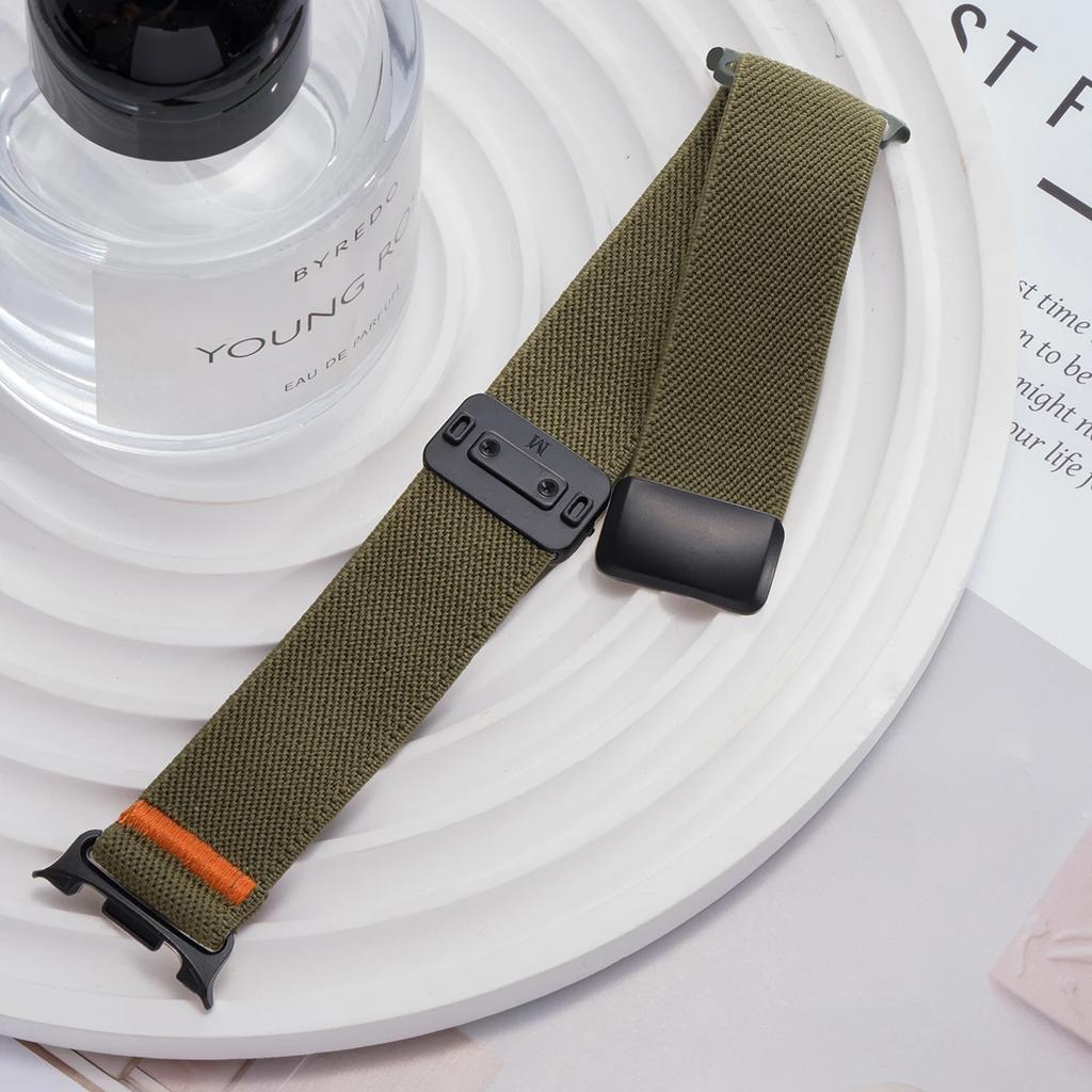 Nylon Band For Samsung Galaxy Watch 8 classic 46mm stretch Magnetic correa pulseira Bracelet Galaxy Watch 8 44mm 40mm Strap