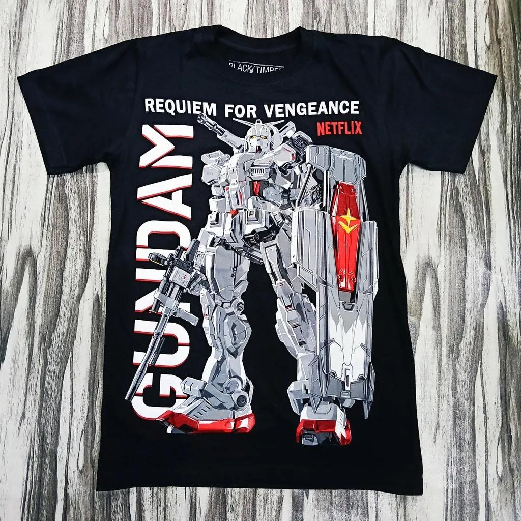 

Аниме Mobile Suit Gundam NETFLIX REGUIEM FOR VENGEANCE Печатная футболка Унисекс и Женская футболка Унисекс Топ 2026 Лето Новая футболка S