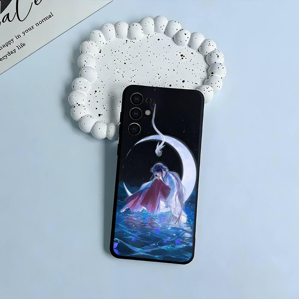 Half-Demon -nuyasha Phone Case For Samsung S25,S24,S21,S22,S23,S30,Ultra,S20,Plus,Fe,Lite,Black Soft Silicone
