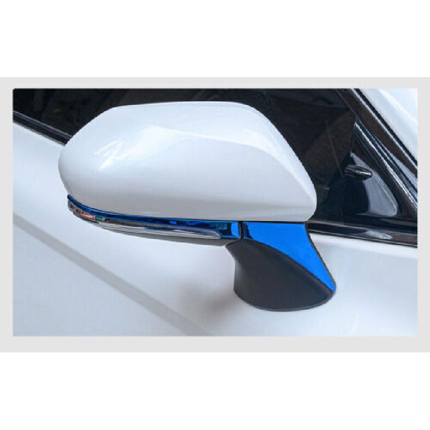 Fit for 2018- Blue Steel Rearview Mirror Decor Strip Trim  Toyota Camry 4PCS