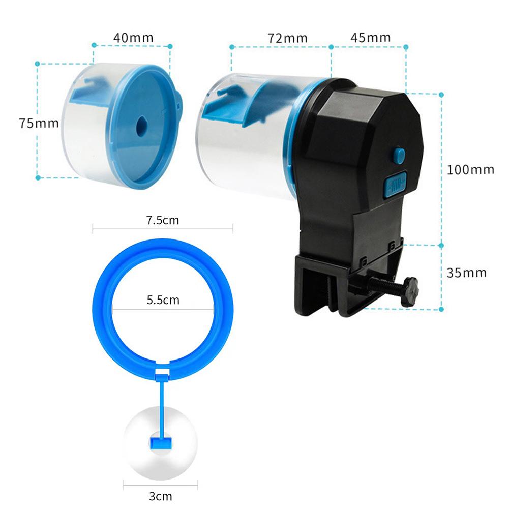 Automatic Fish Tank Feeder Large Capacity Timer Fish Food Dispenser Aquarium Fish Food Dispenser for Aquarium and Turtle Tank