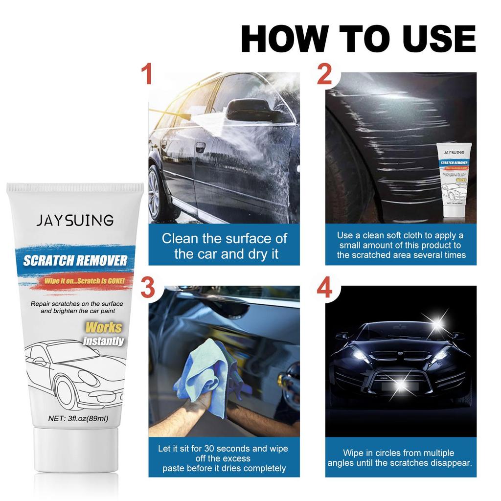 Jaysuing Car Scratch Repair Paste Car Scratch Repair Paint Touch-Up Polishing and Renovation Maintenance Cream 1 set