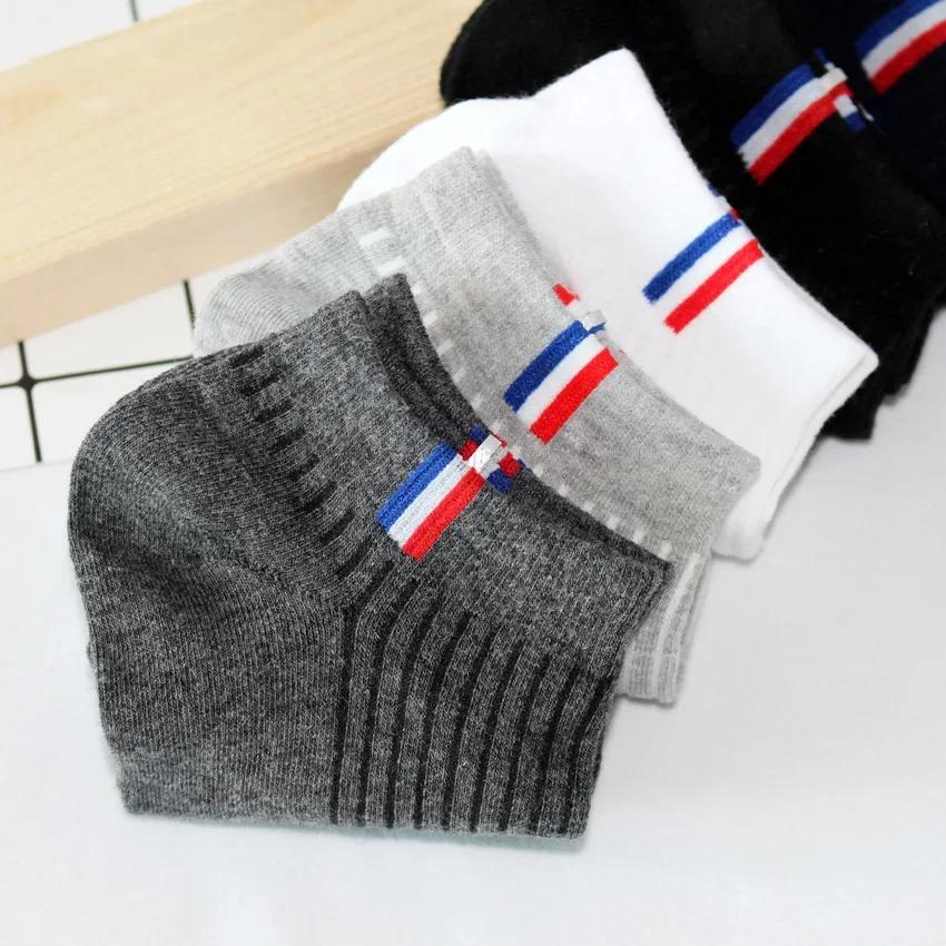 Mens Boat Socks Low Tube Socks Summer Cotton Sports Sweat Absorbing Breathable Comfortable Thin Basketball Socks Aezy0066