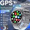 2025 New Dual-Band Satellite GPS Smart Watch Men 1.43'' AMOLED Screen Compass Heart Rate BT Call IP69 Waterproof Swimming Watch