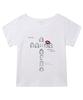 Ijeulum Kiss The Cross Boat Neck Short Sleeve T-Shirt (White)