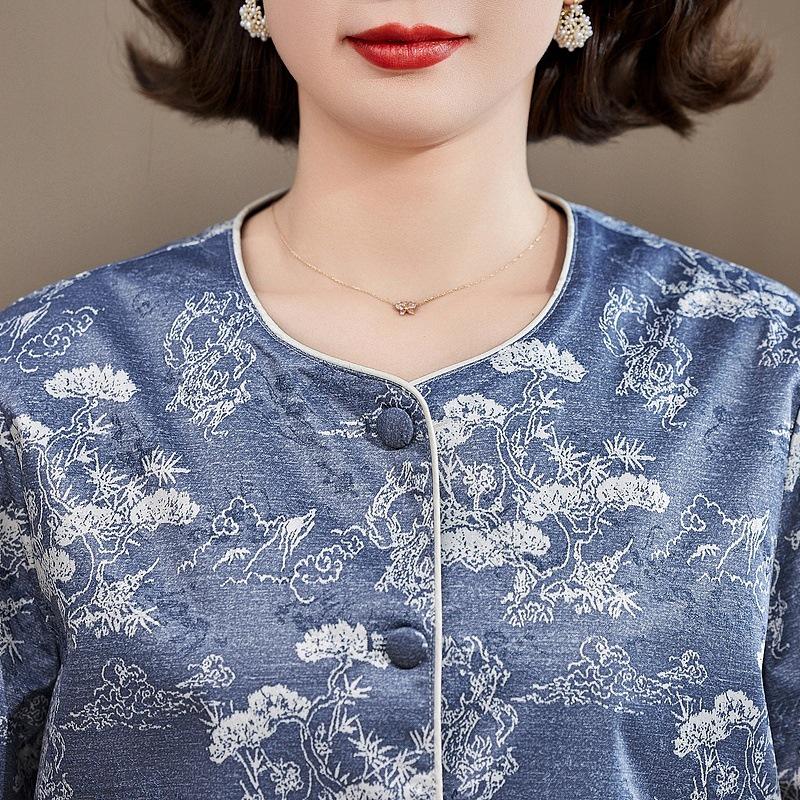 Mom's Chic Thin Top: Chinese-Style Outerwear for Middle-Aged Women, Spring/Autumn 2026