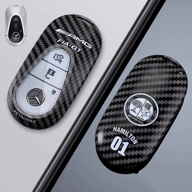 D4Car Remote Key Case Full Cover Shell Keychain For Mercedes Benz C E S Class W223 W206 C260 C300 S400 S450 S500 Auto Accessories