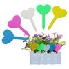 50pcs Heart Shaped Plant Labels Classification Marking Tool Plant Marker Identification Sign Flower Vegetable Color Labels