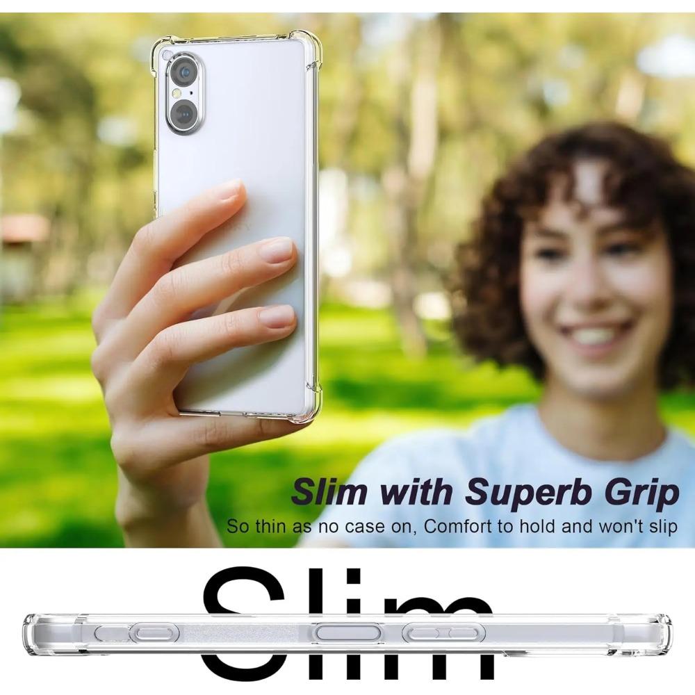 TPU Gjennomsiktig Telefondeksel for Sony Xperia 1 VI V 5 IV 10 III II Beskyttelsesdeksel Støtsikkert Fundas Capa Coque