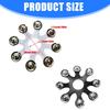 Stainless Steel Drum Cymbals Tambourine Drum Bells Rings and Cymbals Drum Accessories For Enhanced Drum Sound Enduring