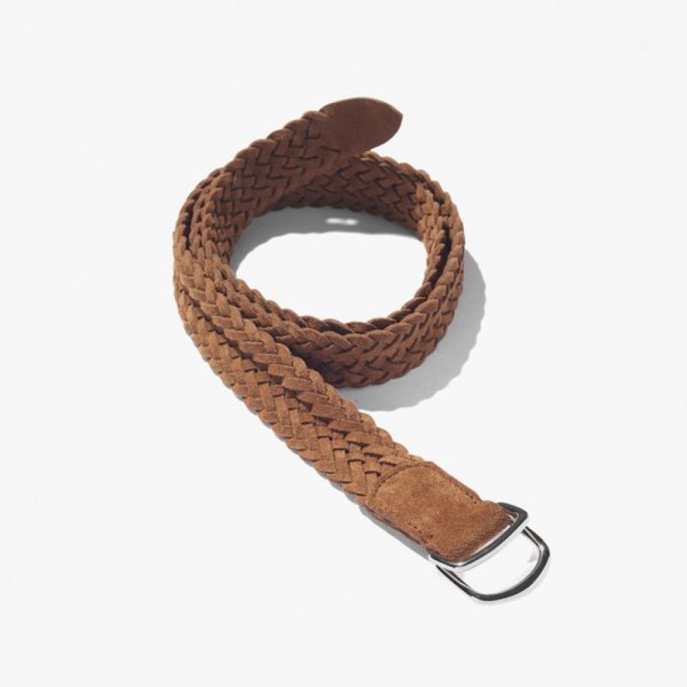 

Santa Trinita Woven SueDe Calf Leather Belt D Ring Snuff Tac1m80006 (06)SNUFF/100(XXL)