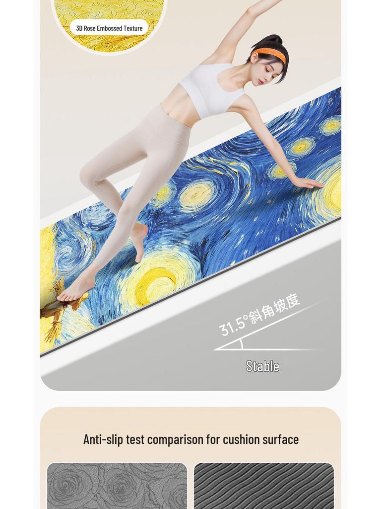 Electric Heated Non-Slip Yoga Mat - Quick Heat, Extra Wide & Long for Indoor Home Fitness