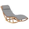 Day and Night - Day and Night Rocking Lounger with Solid Teak Wood Cushion