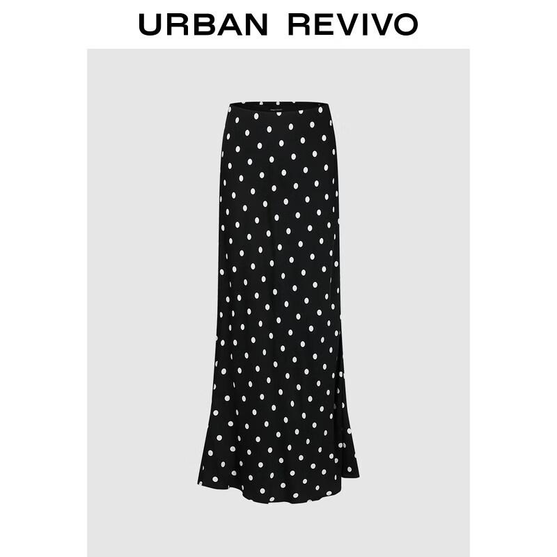 Женская ретро-юбка-рыбка в горошек UR XS