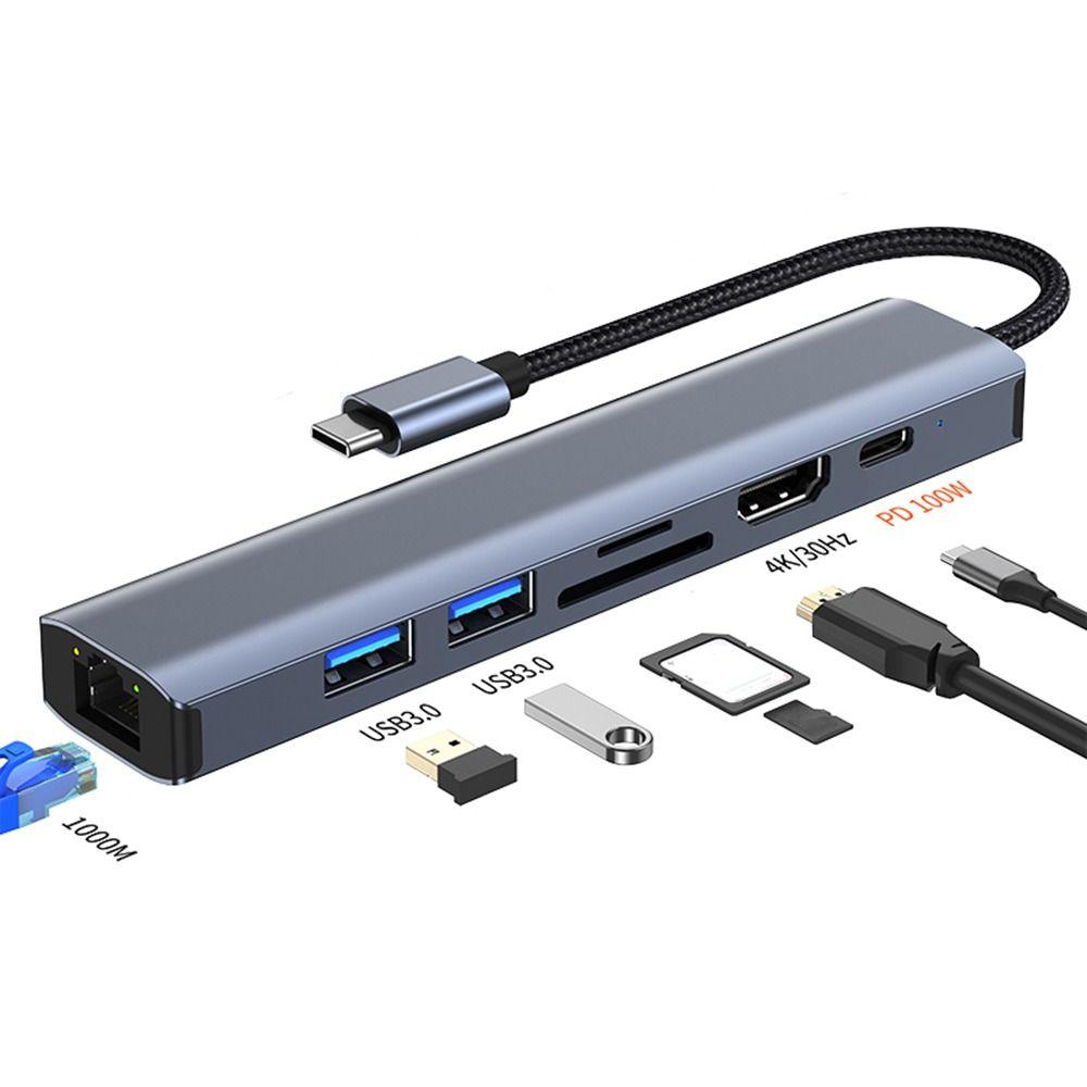

Adapter Docking Station PD Charging Type-C Splitter USB 3.0 Expander USB-C HUB 4K HDMI-compatible