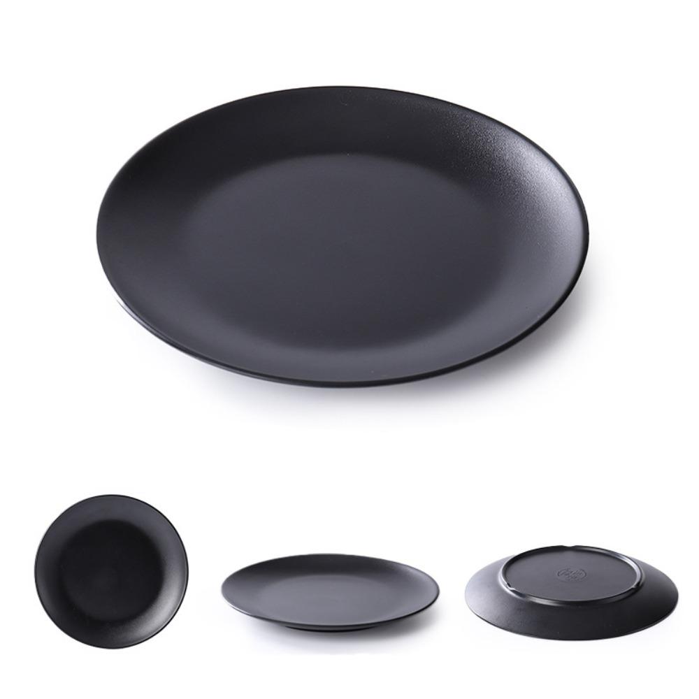 6pcs Imitation Porcelain Round Melamine Plate Japanese Style Salad Plate Sushi Dish Meal Dish  Sushi