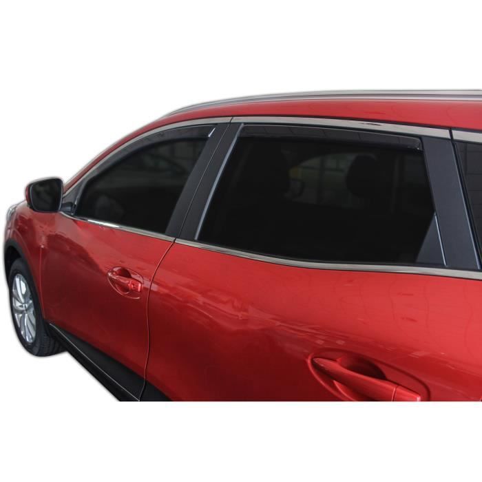 Air Deflectors - SCOUTT - Renault Kadjar - Smoked - Reinforced Acrylic - Easy Installation