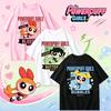 The Powerpuff Girls Blossom Buttercup Bubbles Tee Cartoon Anime Print T-shirt Casual Crewneck Short Sleeve Tops for Fans