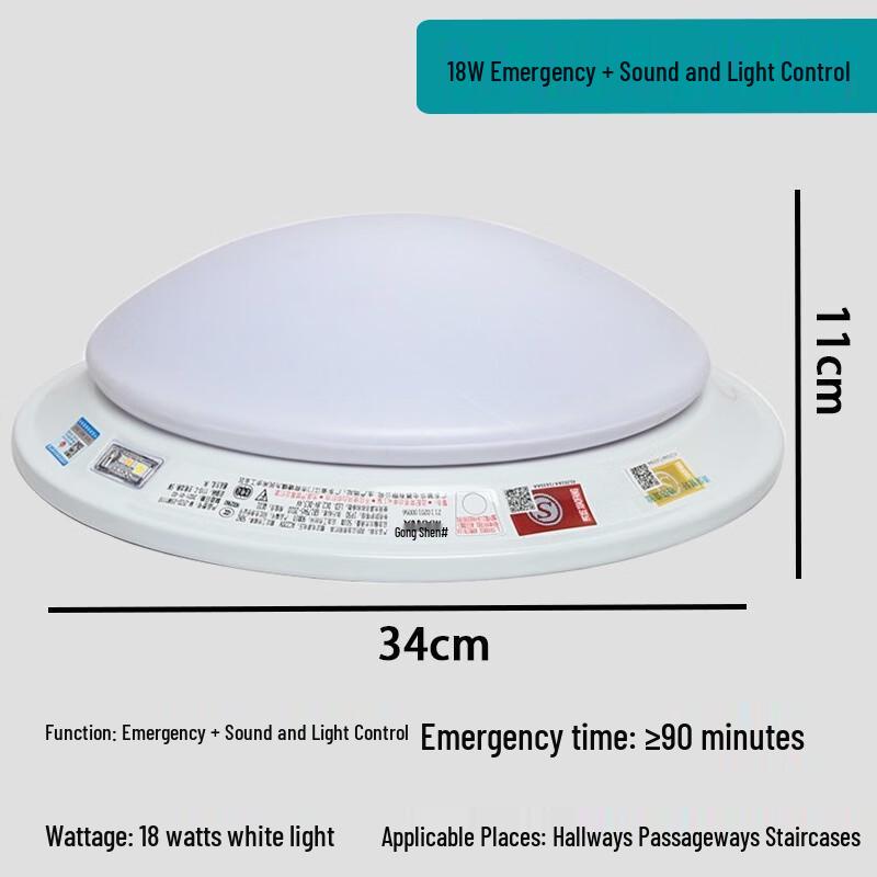 SANSHENG MINGHUA Fire Emergency Ceiling Light 1