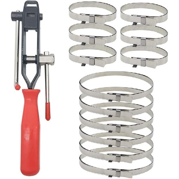 CV Joint Banding Boot Axle Clamp Tool With Universal Adjustable Drive Shaft CV Boot Band Clamps, Automotive CV Boot Clamp Pliers Axle Boot Clamps