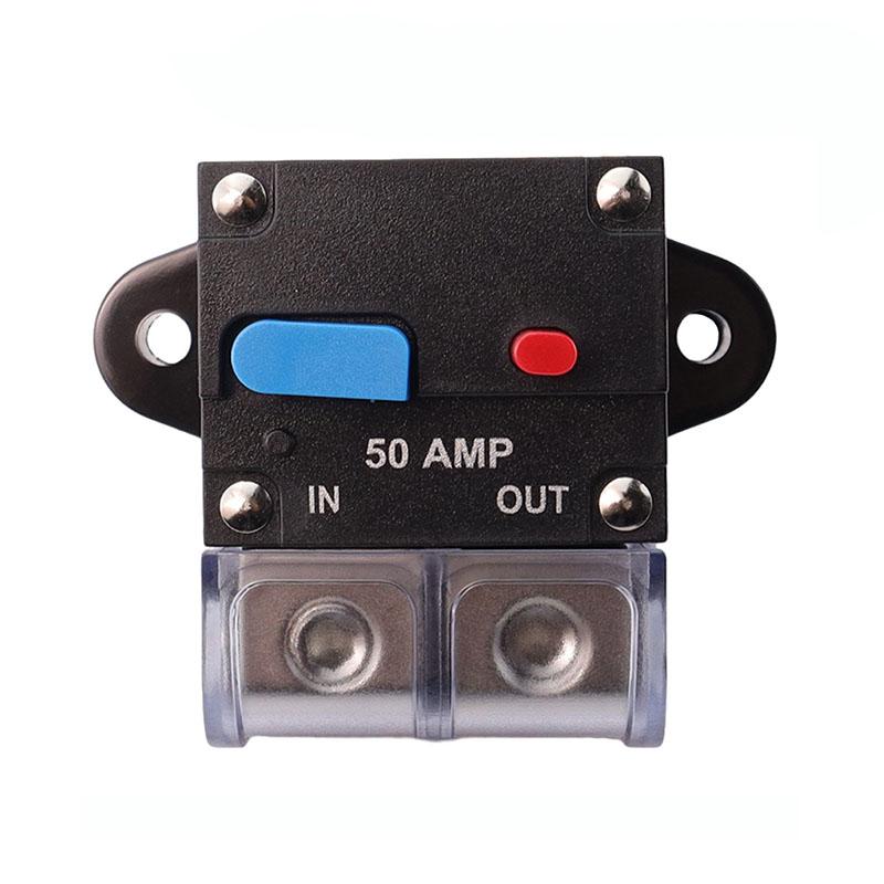 50A-300A Resettable Circuit Breaker 12V-48V Self Recovery Circuit Breaker Reset Button for Car Audio and Amps Protection Circuit Breaker 6