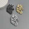 2026 Owl Hollow Cat Brooch – Stainless Steel Jewelry Accessory for Shirts