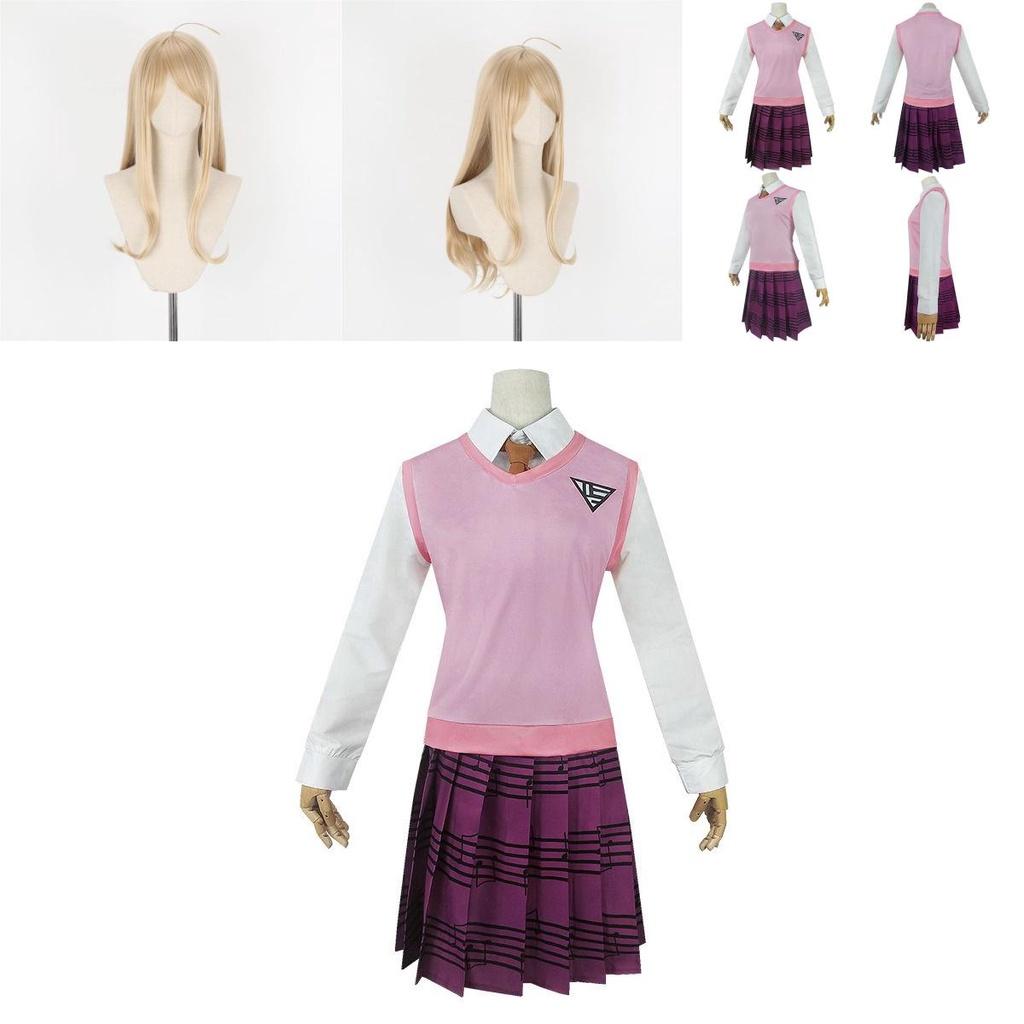 Danganronpa V3 Akamatsu Kaede Cosplay Costume Full Set Exquisite Uniform Design