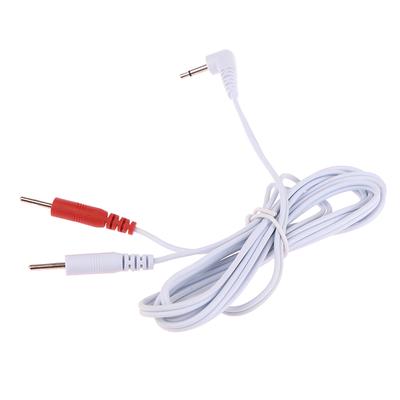2.5Mm Electrotherapy Electrode Lead Wires Cable For Tens Massager Cable 1.5M