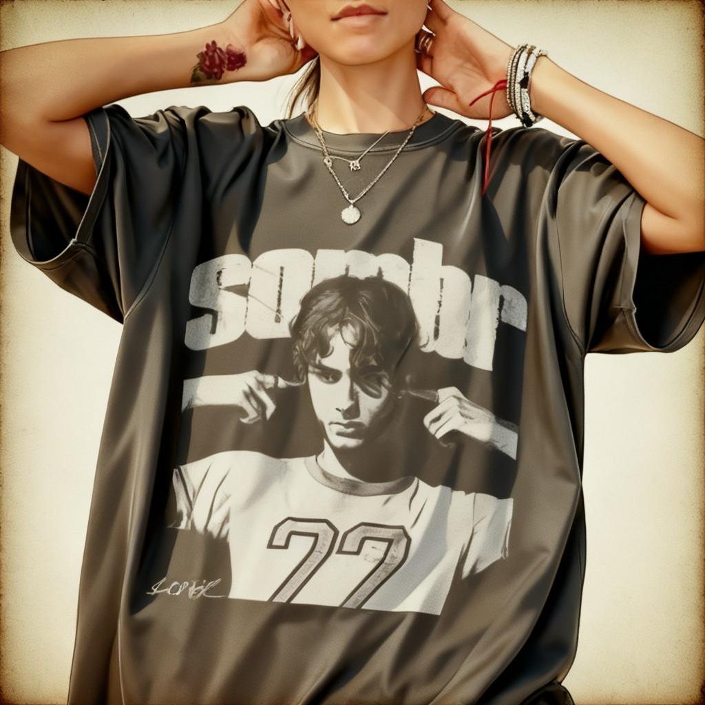 Sombr the Late Nights Young Romance Tour Signature T Shirt Full Size S-5XL Nwt