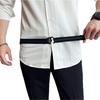 Lamerry Inner Belt - Shirt Guard, Anti-Slip, Elastic, Shirt Garter, Prevents Riding Up and Slipping, Men's and Women's, Black