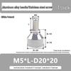 M5 Knurled Set Screw with Adjustable Gauge Bolt and Aluminum Alloy Handle, Stainless Steel Hand-Tightening Screw