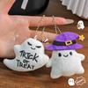 Porte-clés Peluche Halloween Pour Femmes Citrouille Fantôme Chauve-souris Chapeau de Sorcière Trick Or Treat Charme de Sac Dessin Animé Cadeaux de Fête Accessoires Porte-clés