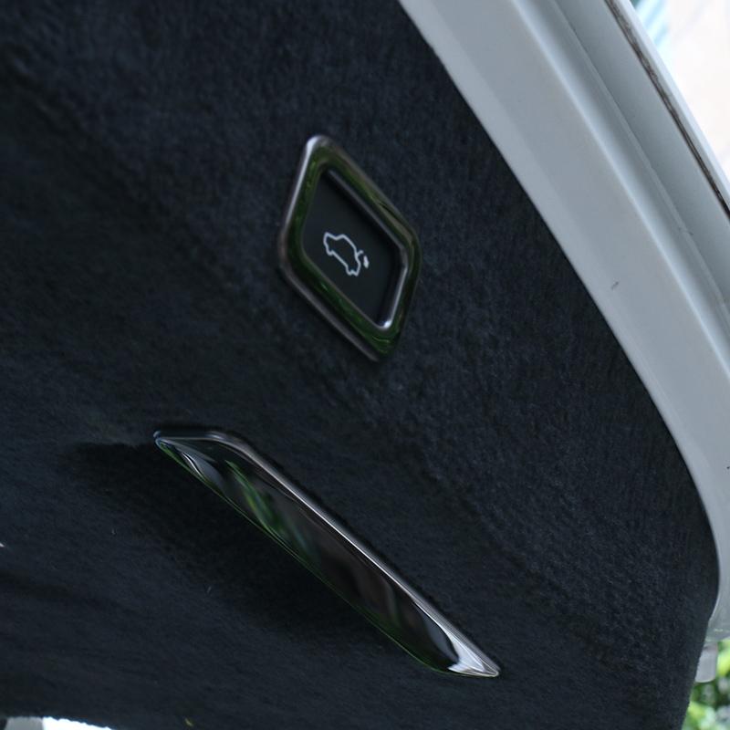 Car Styling Stainless Steel Trunk Electric Switch Buttons Decorative Frame Suitable For Volvo