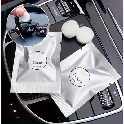 Car Air Freshener Replacement Tablet Flavor Supplement Solid Fragrance Scent Pads Perfume Refill for Air Vent Diffuser Purifier