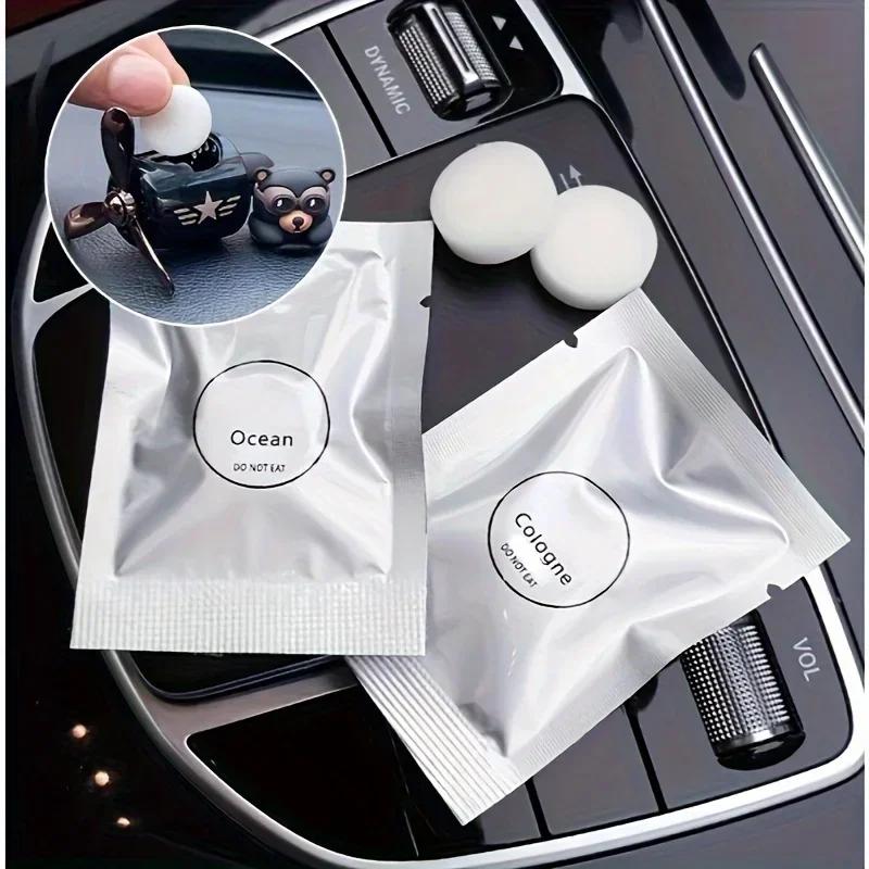 Car Air Freshener Supplement 7 Pcs/Lot Solid Car Perfume Car Air Conditioner Vent Auto Ocean Refill Air Outle Amagi