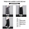 FARUISHI Men's Loose Fit Wide Leg Drawstring Casual Pants with Big Pockets