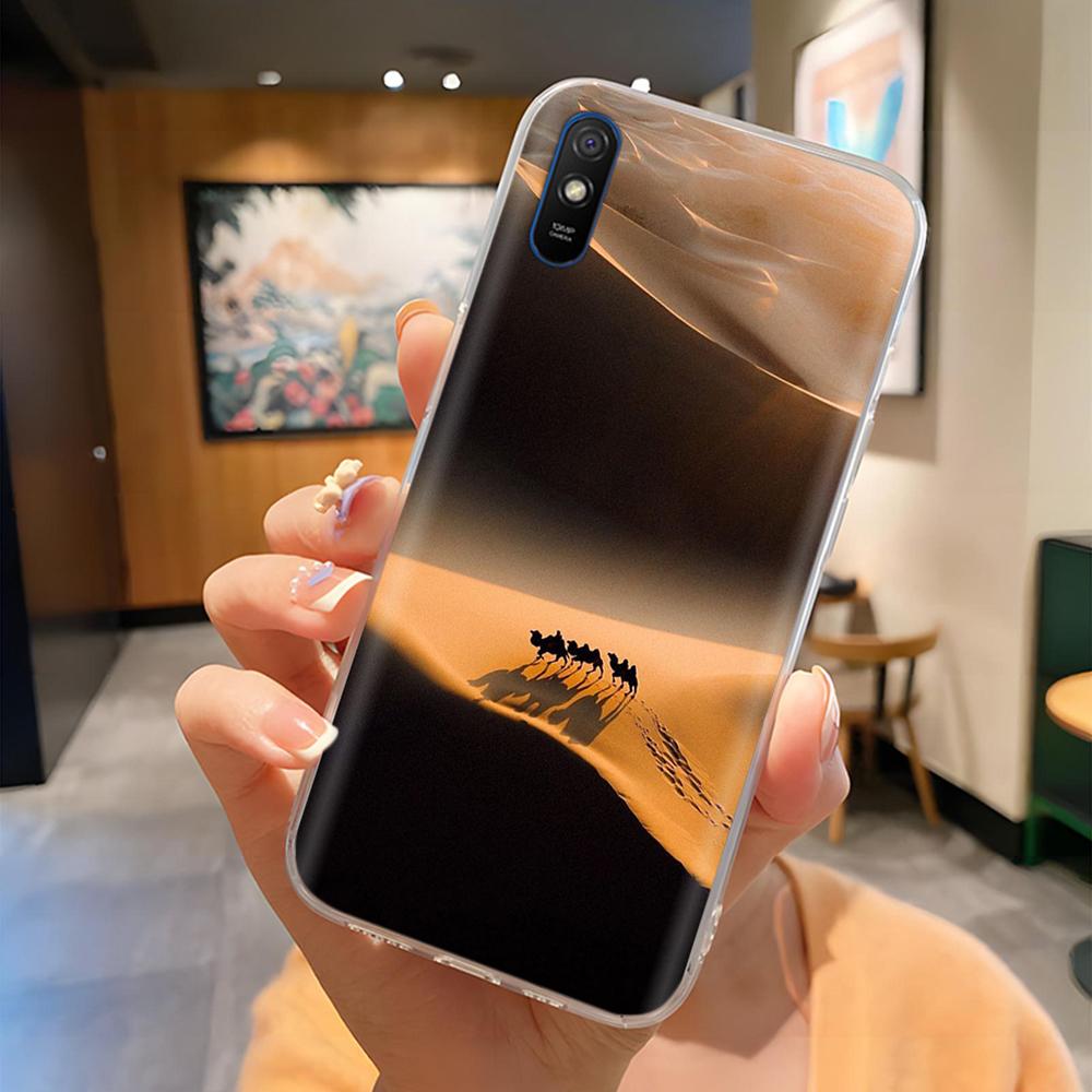 For Redmi 9A Case Cute Housing For Redmi 9AT Phone Case Lovely Cartoon Soft TPU Transparent Silicone Bumper For Xiaomi Redmi 9A