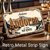 Stück Retro Tenerife Metallschild Spanische Kanarische Inseln Wandkunst Eisen Küstenlinie Dekoration für Zuhause Bar