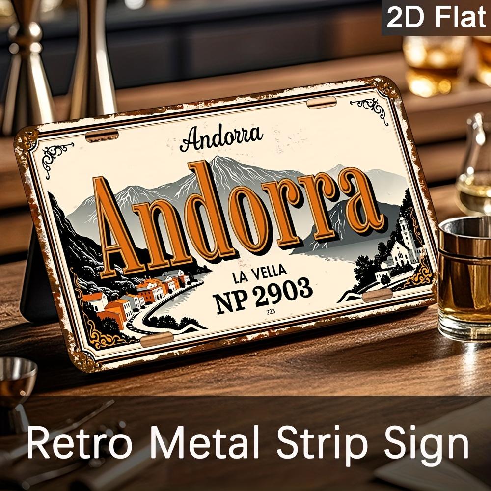 Stück Retro Tenerife Metallschild Spanische Kanarische Inseln Wandkunst Eisen Küstenlinie Dekoration für Zuhause Bar