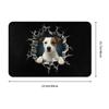 Breaking Through Jack Russell Terrier Doormat Non-Slip Kitchen Bathroom Mat Bedroom Balcony Door Floor Entrance Carpet Rug