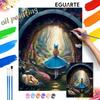 Alice In Wonderland Digital Oil Painting Art Kit. Handmade Diy Painting Home Decoration Gifts