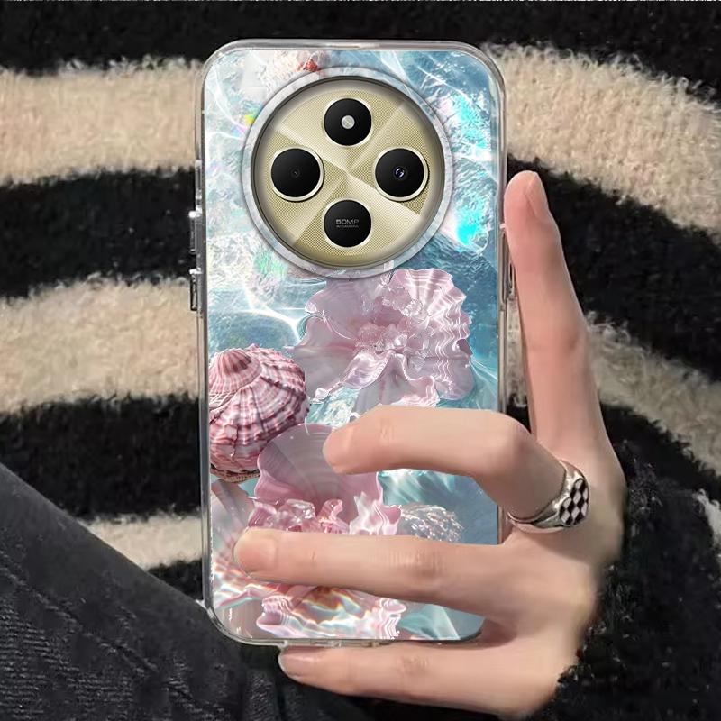 Summer Seashell Seaside Wave Beach Girls Women Case For Xiaomi Poco X3pro X5 M6 X6 X3 NFC M5s M6 X7 Pro C75 C61 Fundas Cover