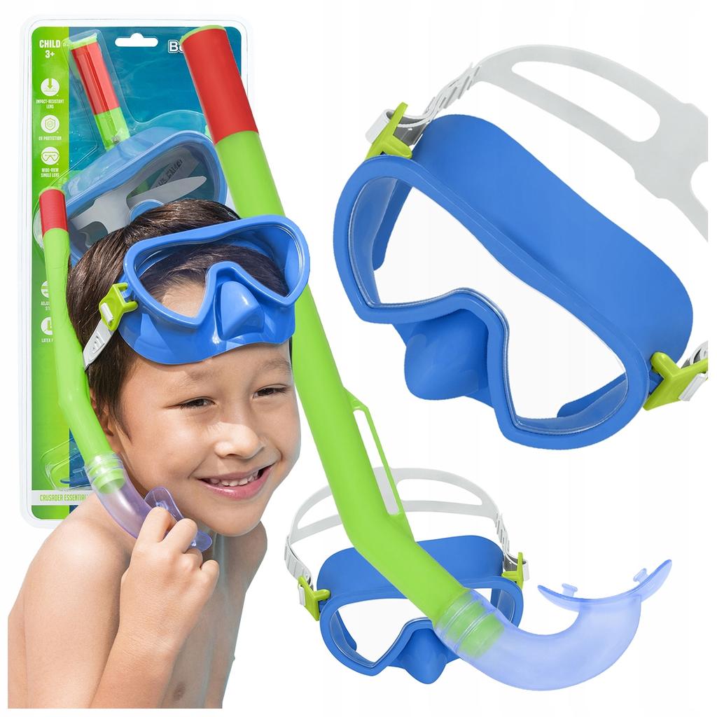 [PACZA][5] Children's diving set Mask + Snorkel Bestway 24036 BLUE K183N