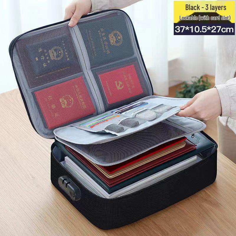 Ev ve Ofis İçin Çok Fonksiyonlu Belge ve Sertifika Saklama Çantası